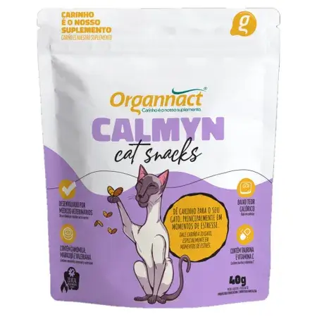 Suplemento Organnact Calmyn Cat Para Gatos 30 - Ml