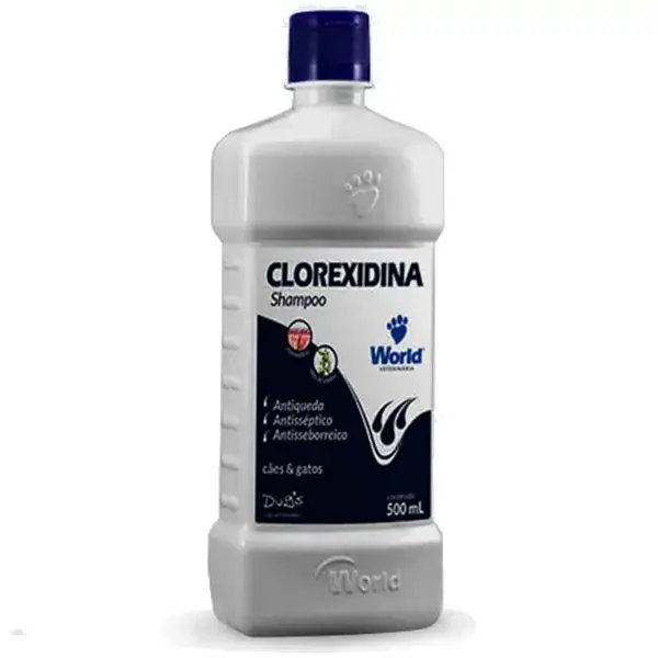 Shampoo Clorexidina Dug's World para Cães e Gatos 500ml